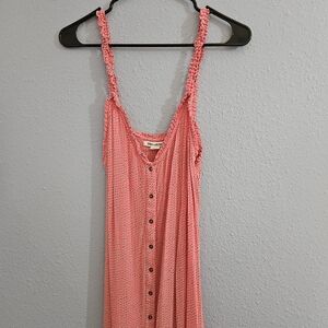 Billabong Vintage Sweet Edhes Button Down Midi Dress Size M Sleeveless‎